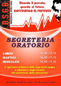 SEGRETERIA ORATORIO